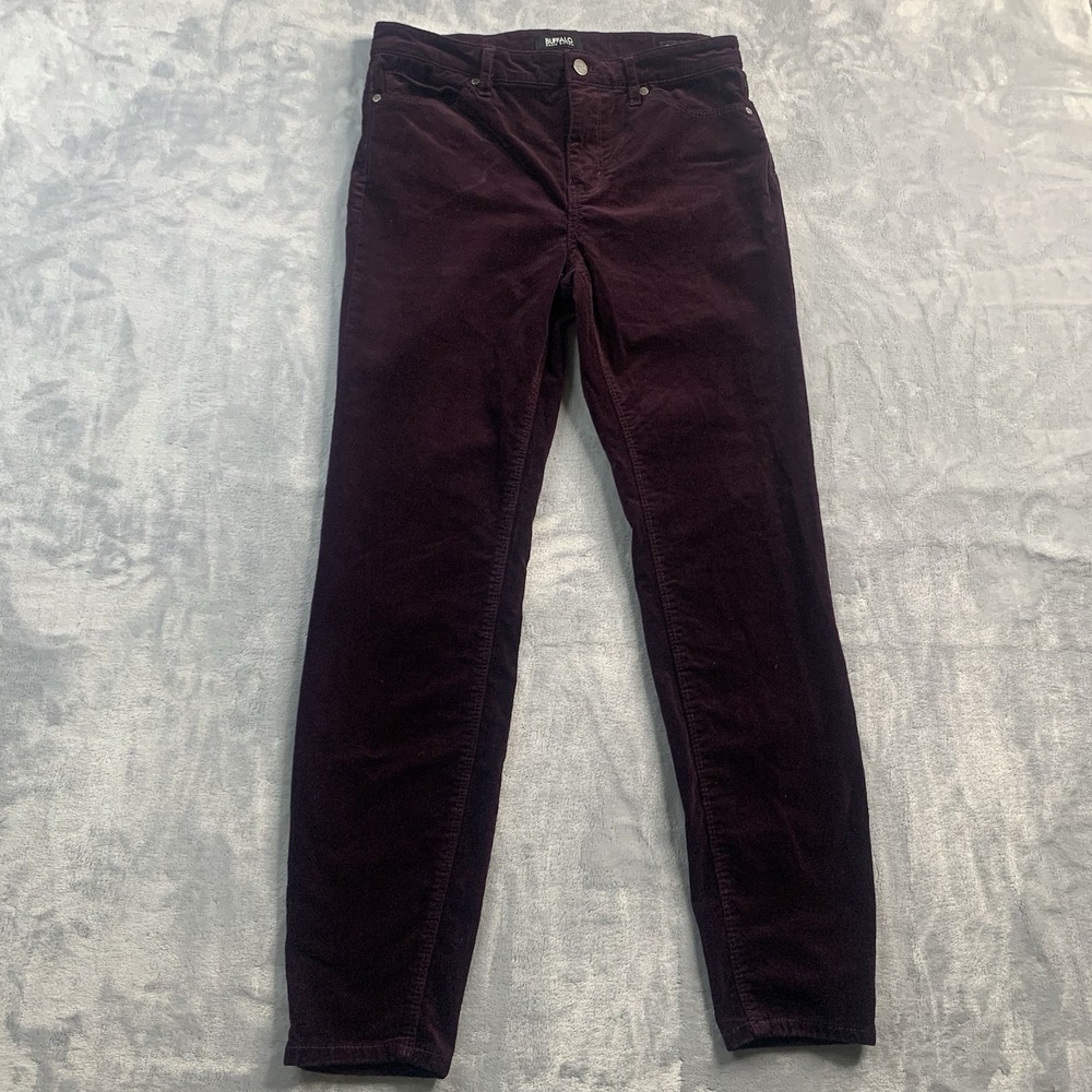 Buffalo‎ David Bitton Women 8/29 Purple Icon Mid Rise Slim Sculpt Cord Skinny